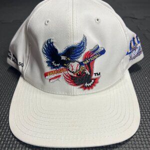 Cubs Vs. White Sox Snapback Hat June 16 1997 Miller Lite White Adjustable Cap